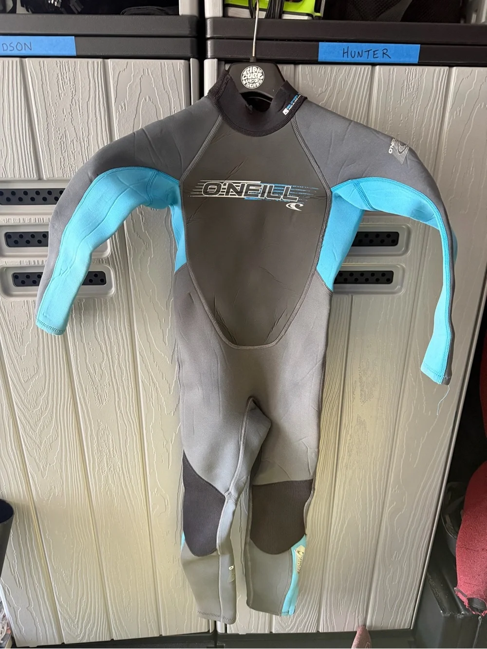 Rip Curl Kids One-Piece Wetsuit - Gray Vintage